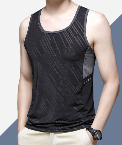 Slim Fit Dry-Fit Running Tank Top for Men (One Piece)