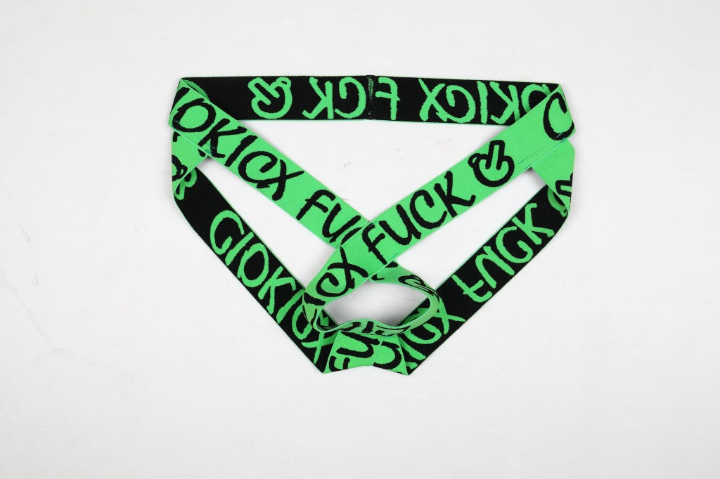 Men's Ice Silk Low Waist Hollow Out Thong Underwear