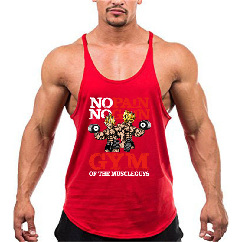 Men's Pure Cotton Fitness Running Tank Top