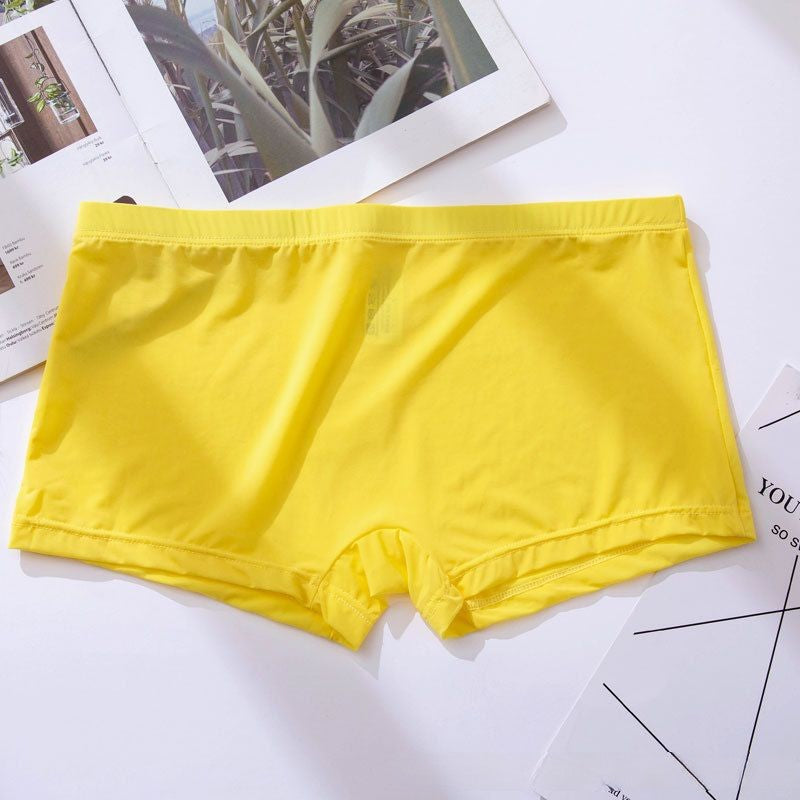 Men's Ice Silk Boxer Underwear - Breathable & Ultra-thin
