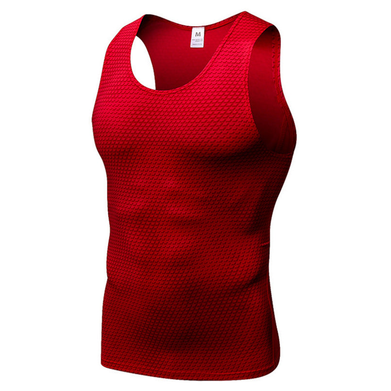 Men's Printed Yoga Fitness Tank Top - Quick Dry