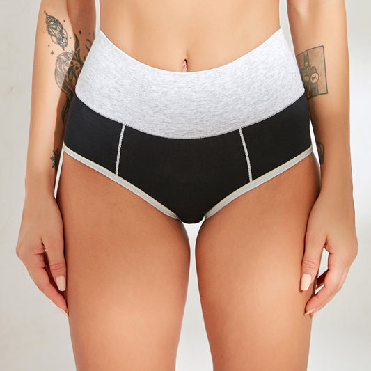 High Waisted Pure Cotton Women's Sports Underwear