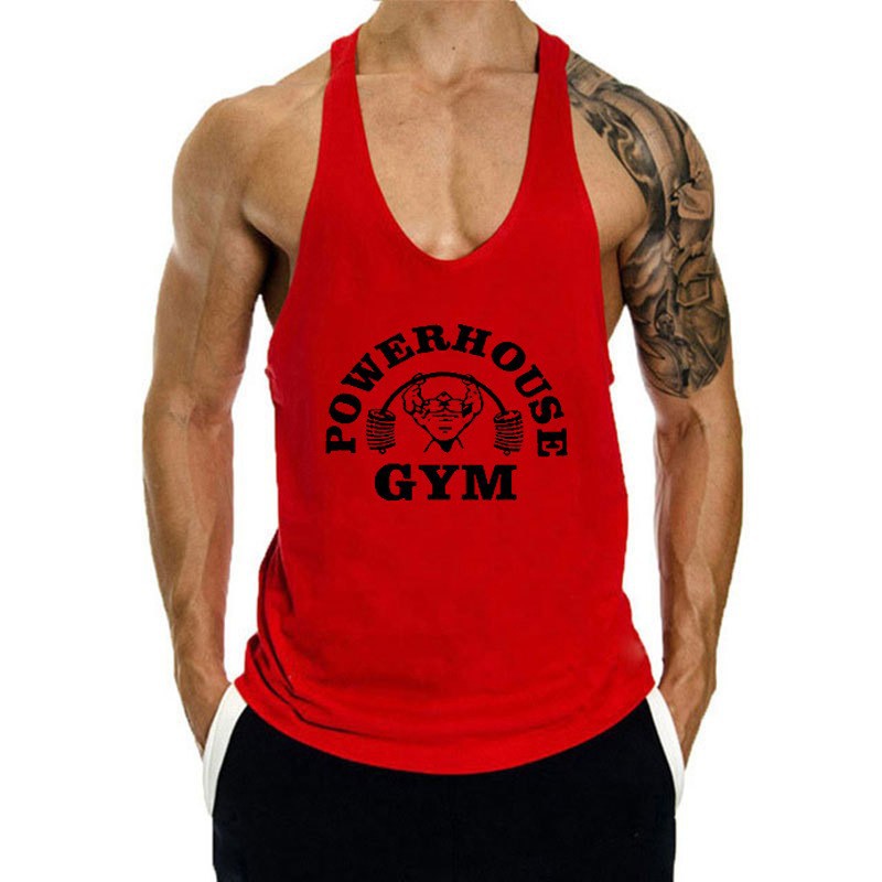 Men's Large Breathable Loose Running Tank Top