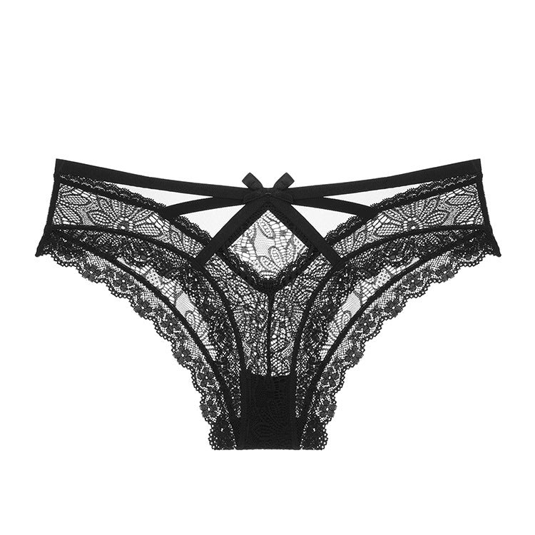 Women's Bow Lace Low Waist Underwear
