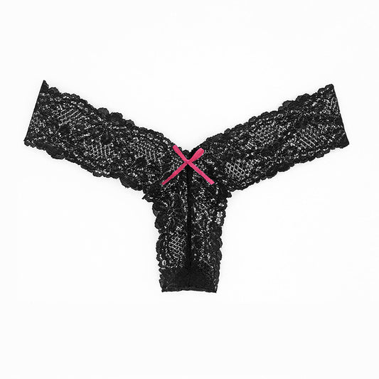 Lace Transparent Thong Low Waist Women's Underwear