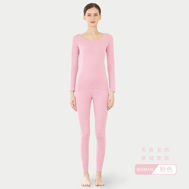 Winter Thermal Underwear Set for Men and Women