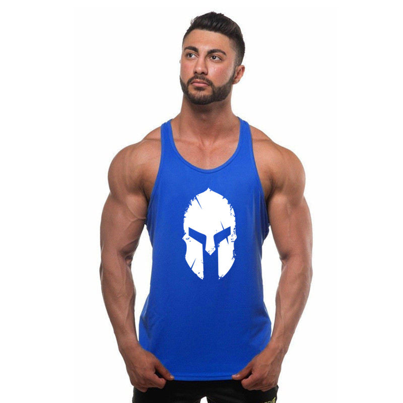 Men's Loose Cotton Bodybuilding Tank Top for Sports