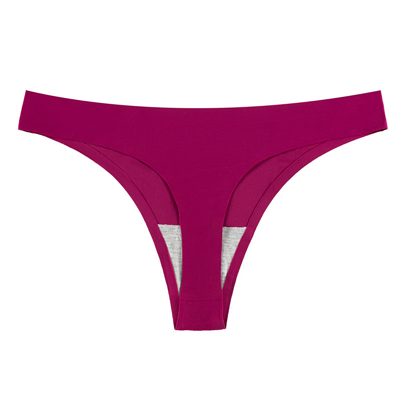 Seamless Ice Silk T-Back Women's Underwear (Summer)