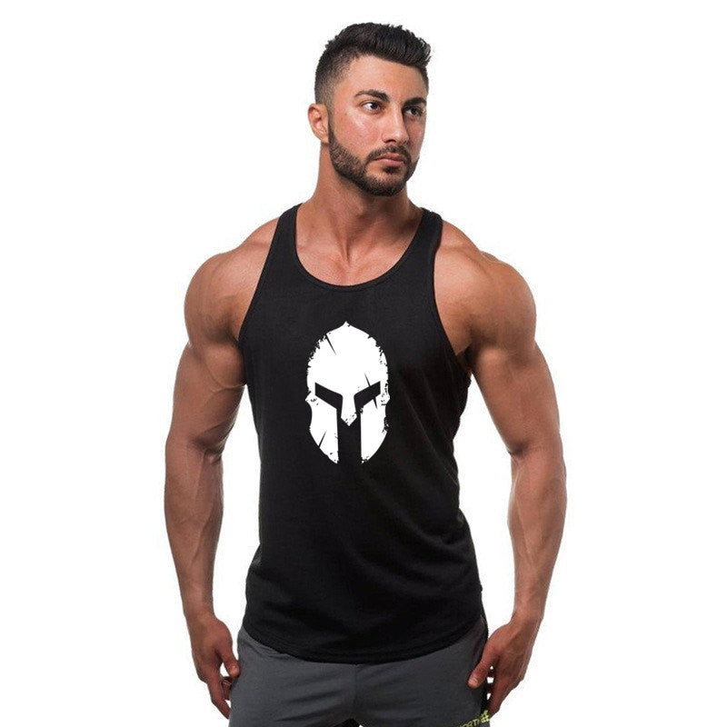 Men's Loose Cotton Bodybuilding Tank Top for Sports