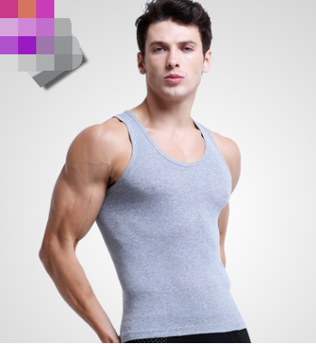 Men's Cotton Sleeveless Workout Tank Top (Stretch Fit)