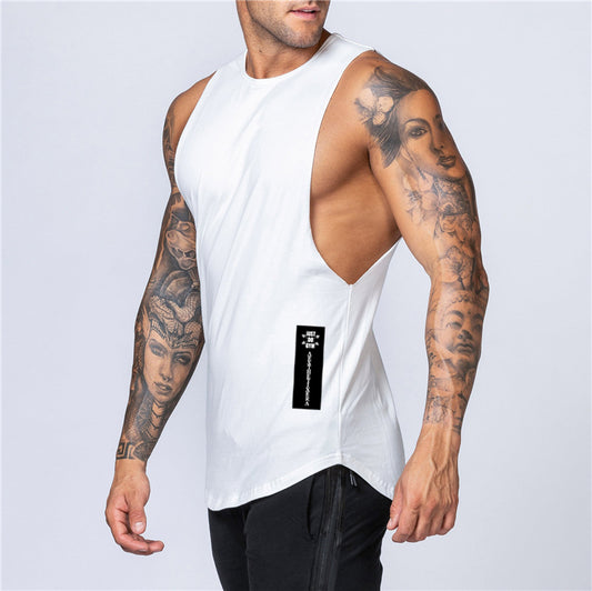 Men's Loose Shoulder Tank Top for Summer Wear