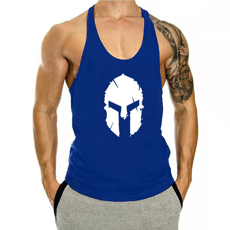 Men's Loose Cotton Bodybuilding Tank Top for Sports