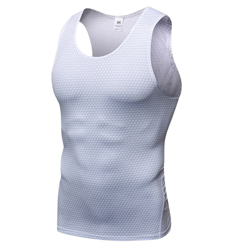 Men's Printed Yoga Fitness Tank Top - Quick Dry