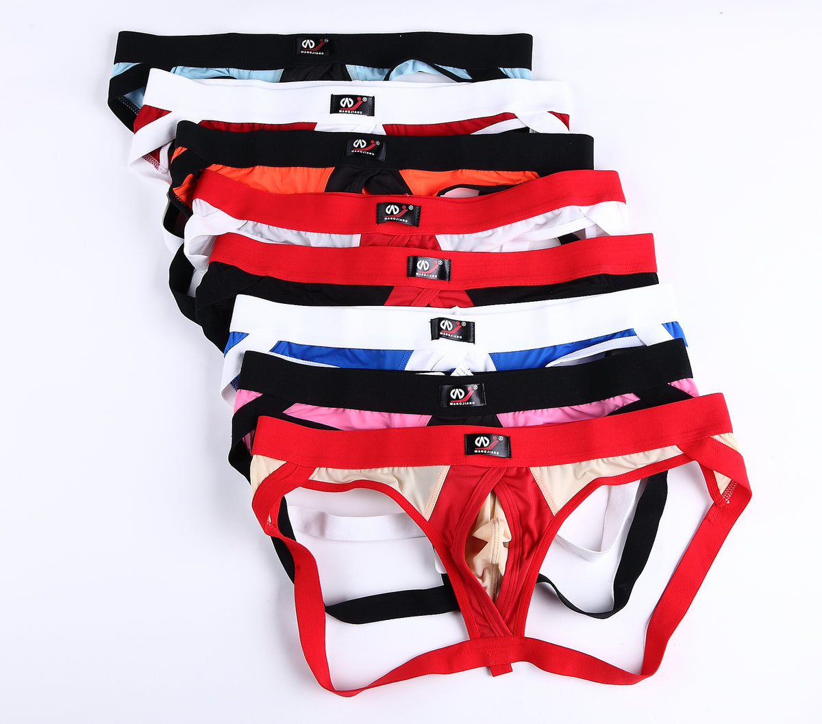 Men's Sexy Ice Silk T-Back Underwear with Ring