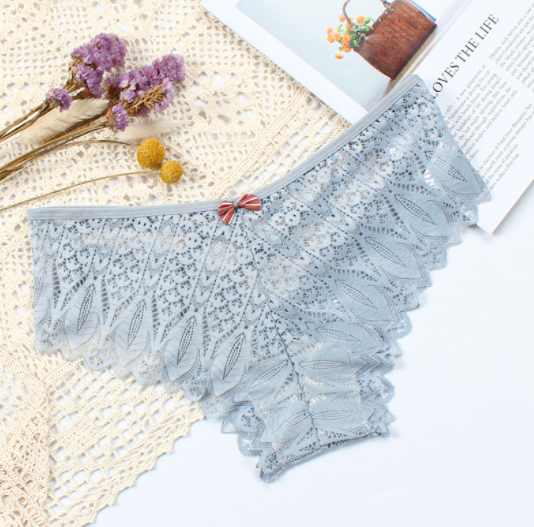 Lace Bow Knot Crossover Women's Underwear