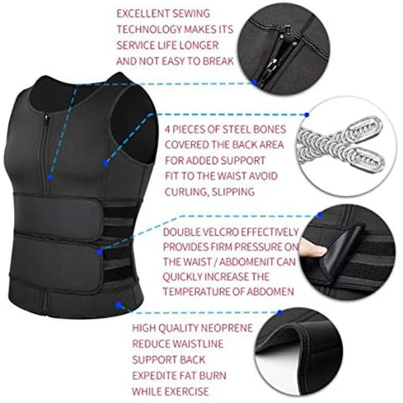 Men's Slimming Sweat-Enhancing Workout Tank Top