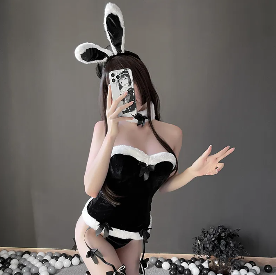Ensemble de lingerie lapin pour femme
