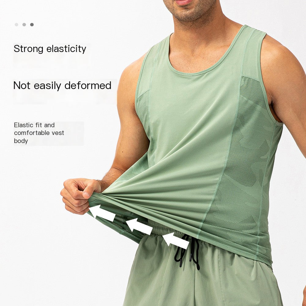 Men's Breathable Loose Tank Top for Outdoor Training