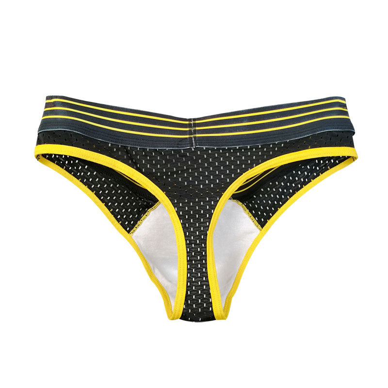 Men's Transparent Low Waist T-Back Underwear