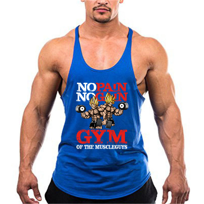 Men's Pure Cotton Fitness Running Tank Top
