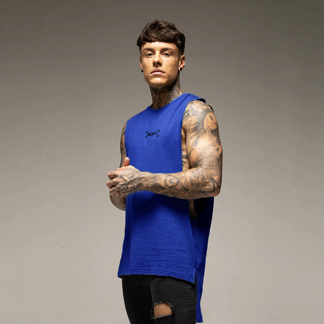 Cotton Hip Hop Bodybuilding Tank Tops for Men