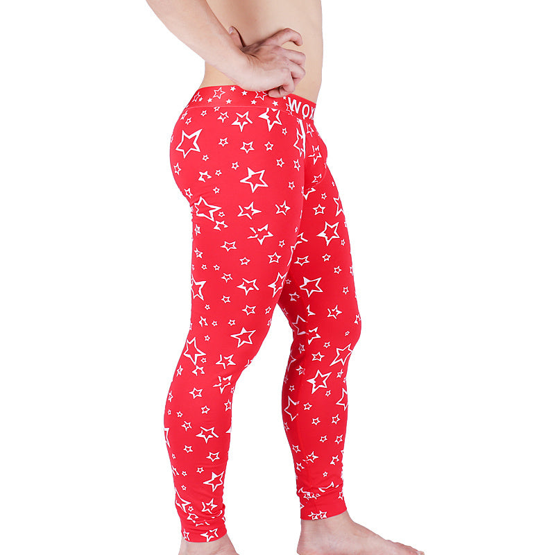 Warm Sexy Long Men's Underwear Cotton Pajama Pants