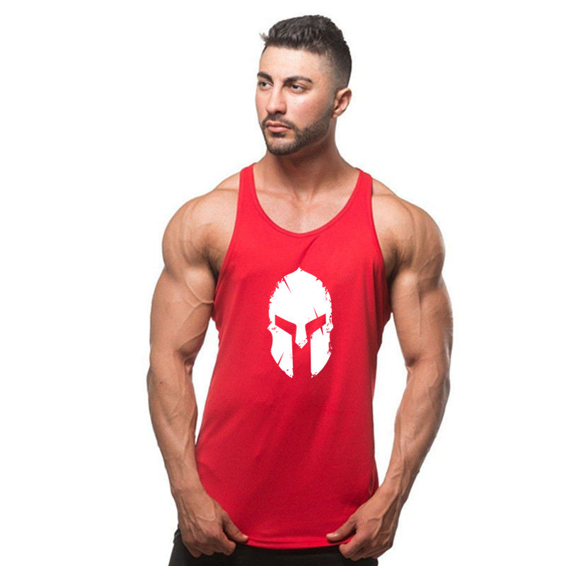 Men's Loose Cotton Bodybuilding Tank Top for Sports