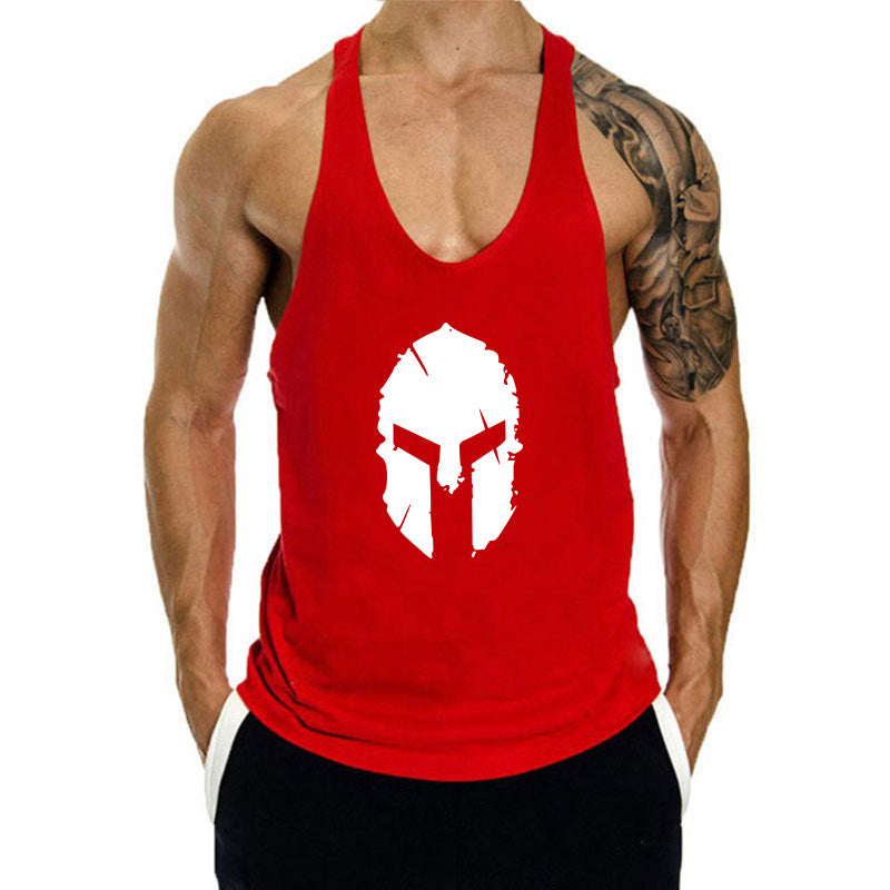 Men's Loose Cotton Bodybuilding Tank Top for Sports