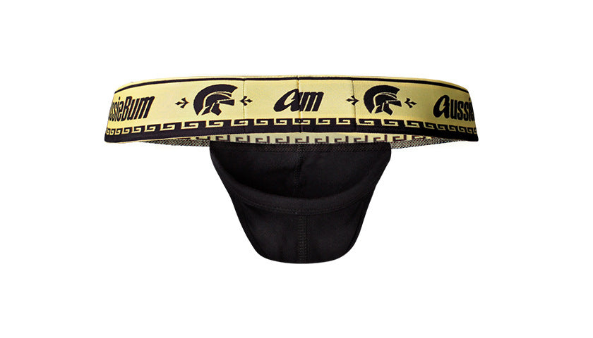 Men's Cotton Thong Underwear with Front and Back Cutout
