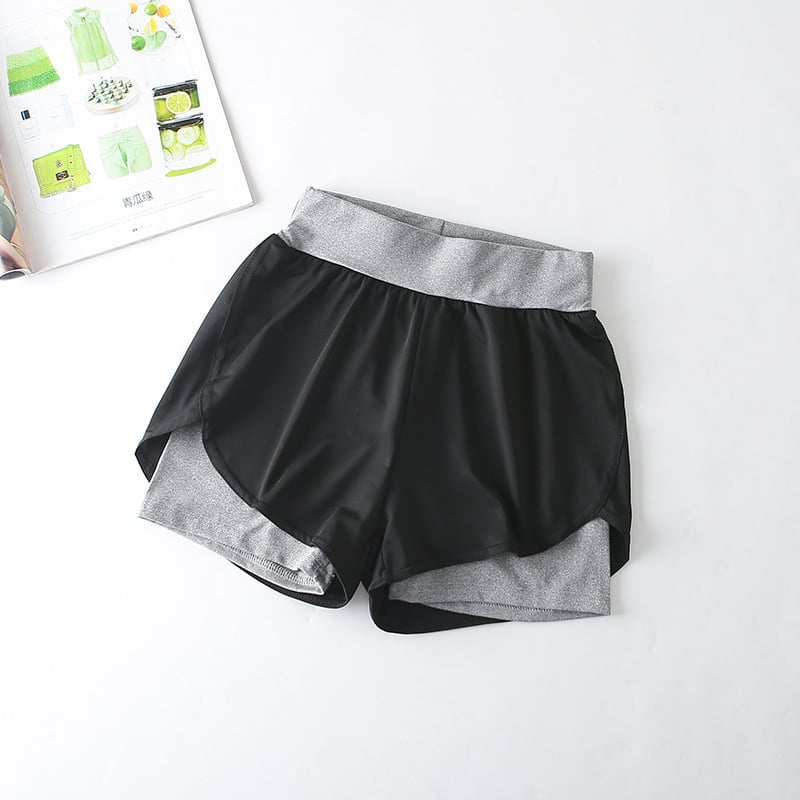 Short de sport taille haute à séchage rapide pour le sport
