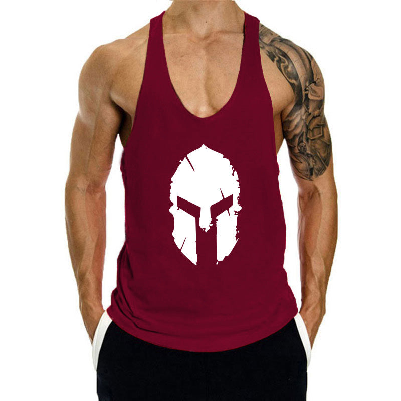 Men's Loose Cotton Bodybuilding Tank Top for Sports