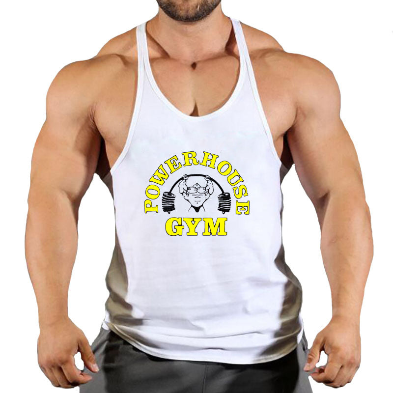 Men's Large Breathable Loose Running Tank Top