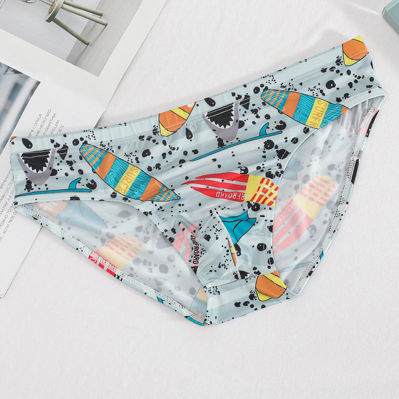 Men's Ice Silk Patterned Underwear