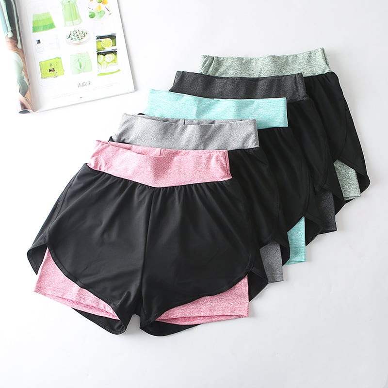 Short de sport taille haute à séchage rapide pour le sport