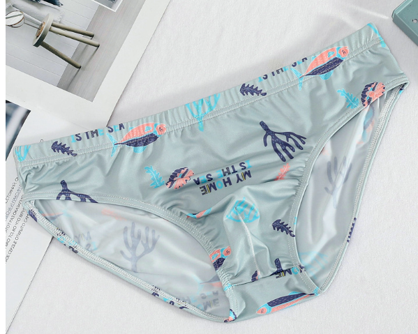 Men's Ice Silk Patterned Underwear