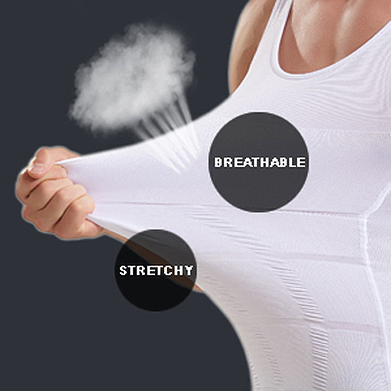 Men's Summer Fitness Racerback Tank Top Bodysuit