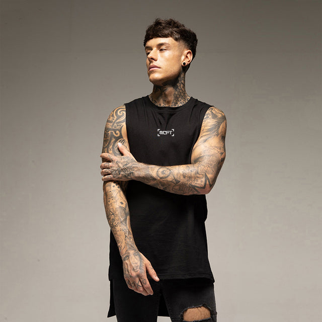 Cotton Hip Hop Bodybuilding Tank Tops for Men