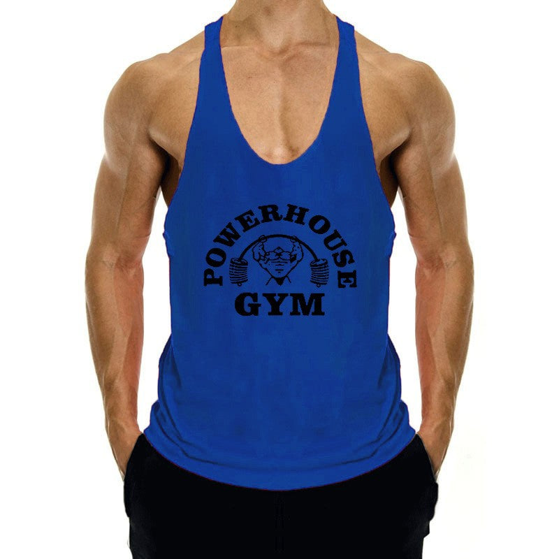 Men's Large Breathable Loose Running Tank Top