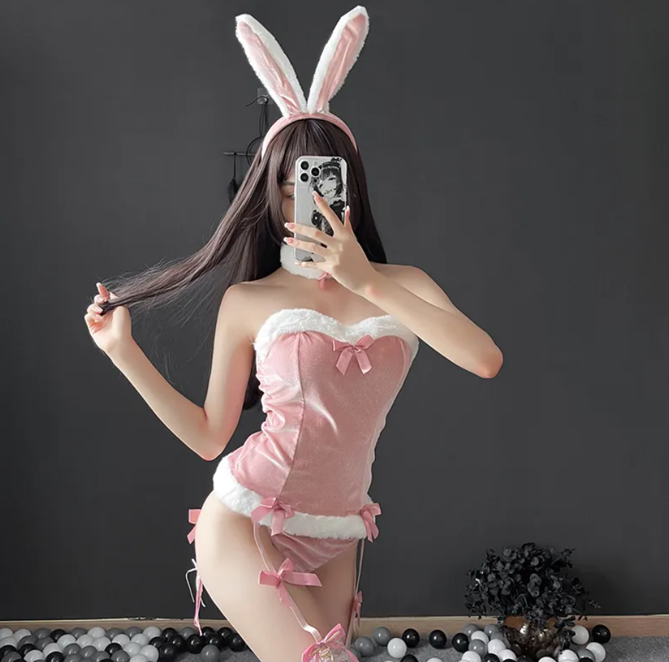 Ensemble de lingerie lapin pour femme