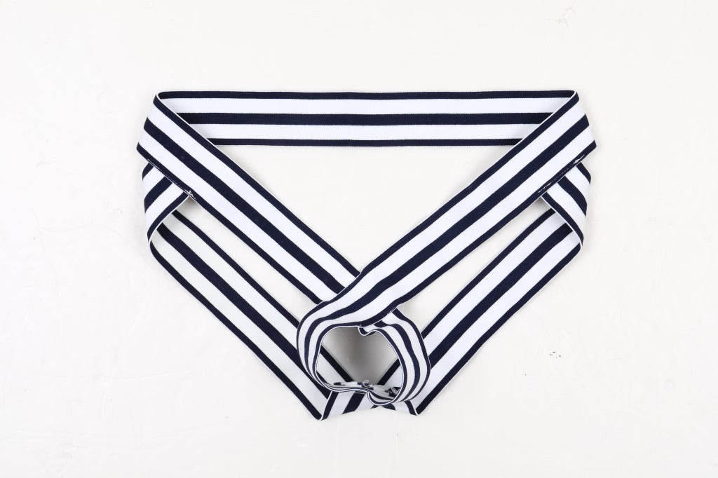 Men's Ice Silk Low Waist Hollow Out Thong Underwear
