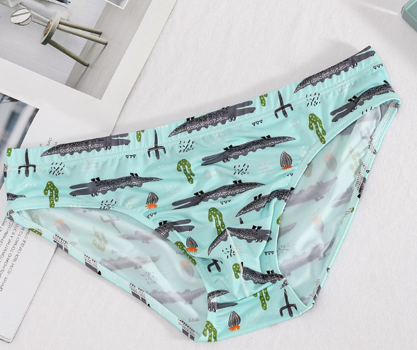 Men's Ice Silk Patterned Underwear