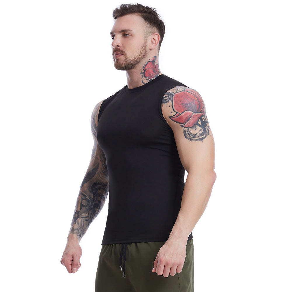 Men's Sleeveless Workout Tank Top - Breathable Quick-Dry