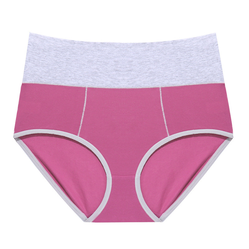 High Waisted Pure Cotton Women's Sports Underwear