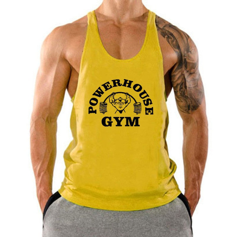 Men's Large Breathable Loose Running Tank Top