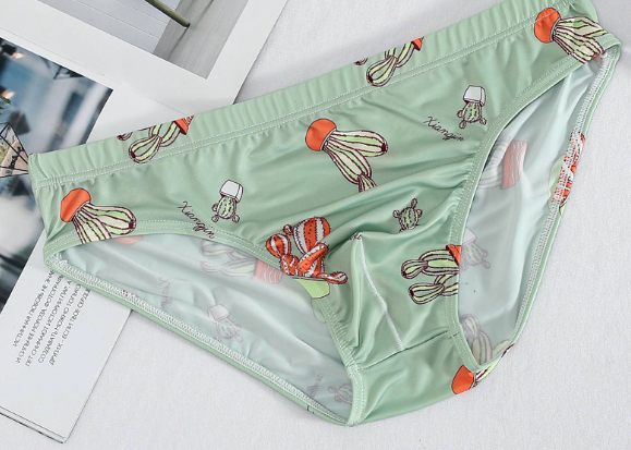 Men's Ice Silk Patterned Underwear