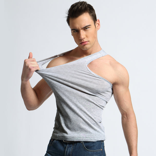 High-Quality Men's Cotton Slim Fit Tank Top