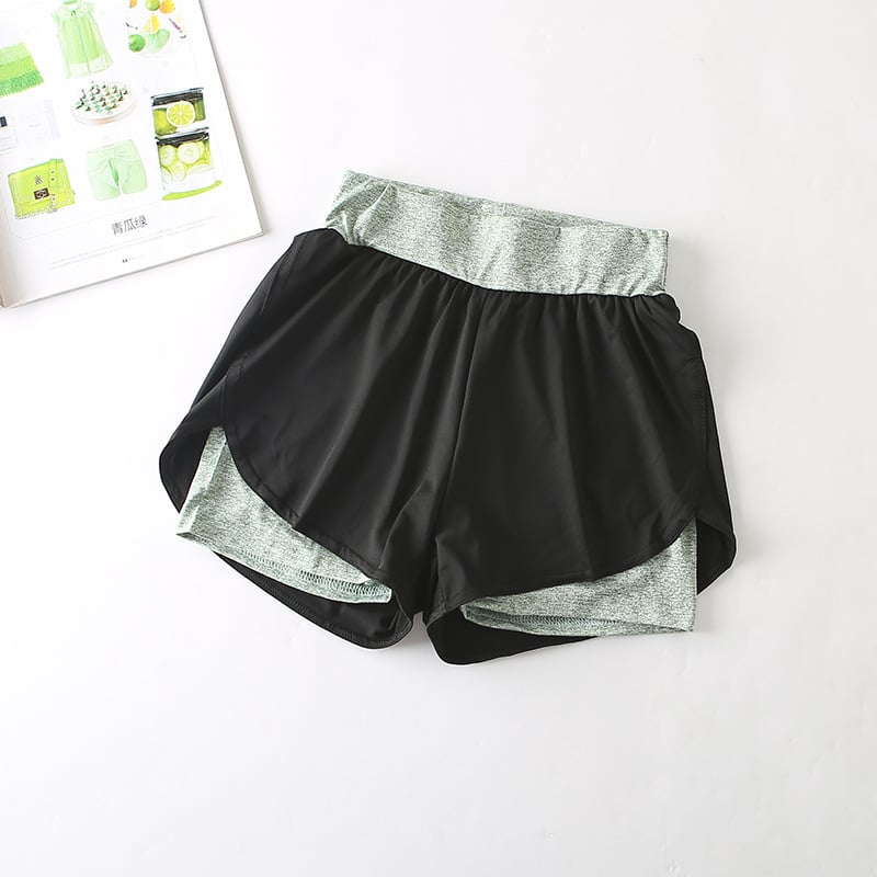 Short de sport taille haute à séchage rapide pour le sport