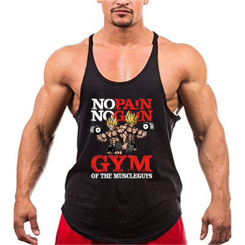 Men's Pure Cotton Fitness Running Tank Top