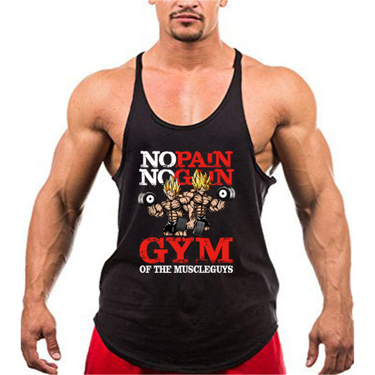 Men's Pure Cotton Fitness Running Tank Top