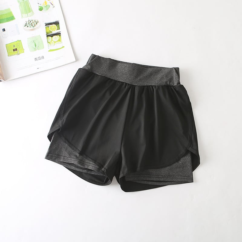 Short de sport taille haute à séchage rapide pour le sport
